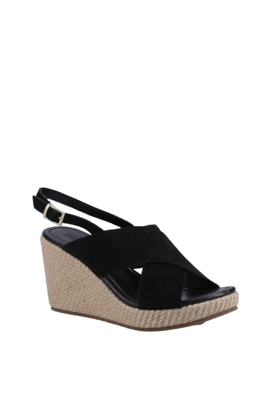 Image of Hush Puppies 'Perrie' Heeled Sandals Black