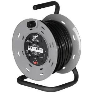 image of Extension Reel 25 Metre 13 Amp 4 Socket with Carry Handle 112447