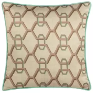 image of Carnaby Chain Geometric Satin Cushion