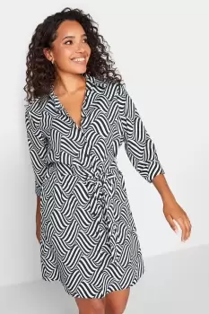 Image of Print Tie Tunic Shirt