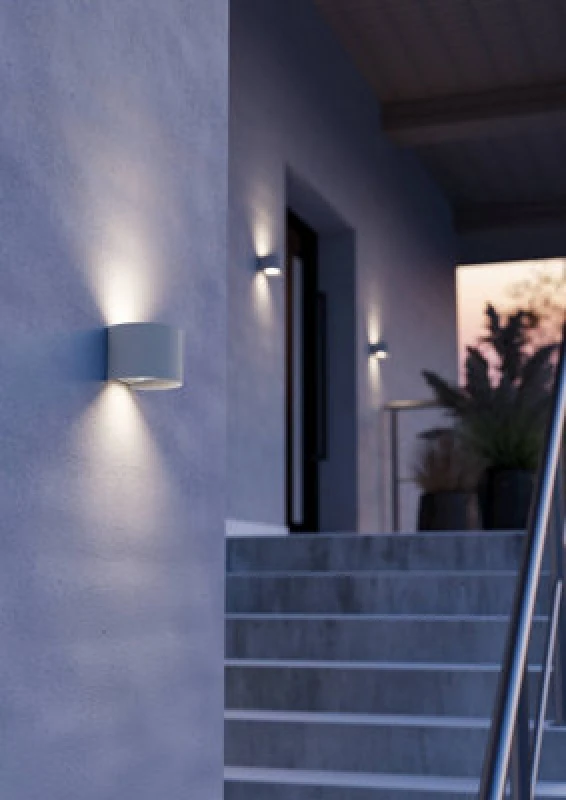 Image of EGLO Eglo CALPINO 3 White Outdoor Wall Light White One Size Unisex 9008606347155