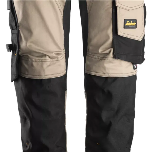 Image of Snickers AllroundWork Stretch Trousers - Khaki/Black - 44