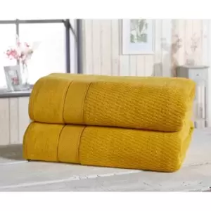 image of Rapport Home Furnishings Royal Velvet 550gsm Towel Bale - 2 Piece - Ochre