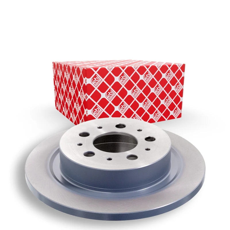 Image of FEBI BILSTEIN 43830 Brake disc Rear Axle, solid, Coated Brake Disc (82)