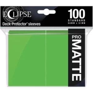 Image of Ultra Pro Eclipse Matte Lime Green Standard Sleeves (100 Sleeves)