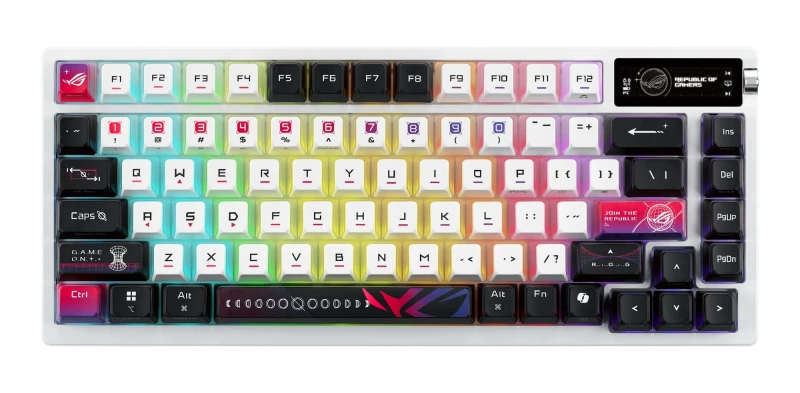Image of ASUS ROG Azoth X keyboard Gaming USB + RF Wireless + Bluetooth Black.