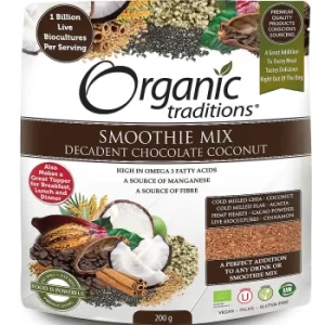 image of Organic Traditions Probiotic Decadent Chocolate Smoothie Mix 200g