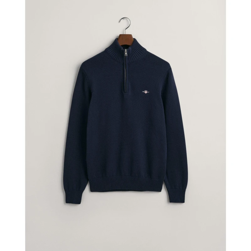 Image of Gant Casual Half-Zip Knit Evening Blue XL