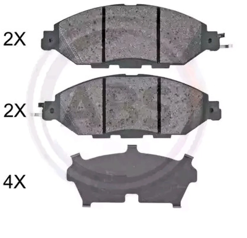 Image of A.B.S. 35130 Brake pad set with acoustic wear warning Brake Pad Set,disc brake (402)