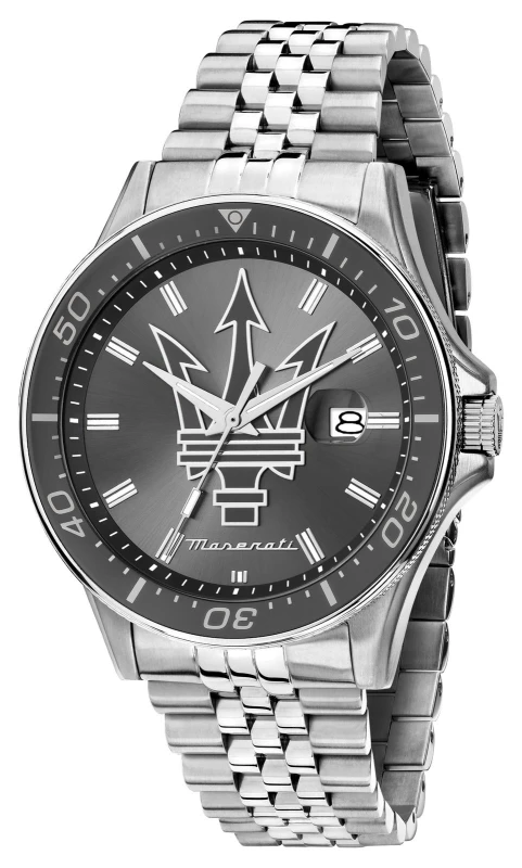 Image of Maserati R8853140010 Mens Sfida Sport (44mm) Grey Dial / Watch