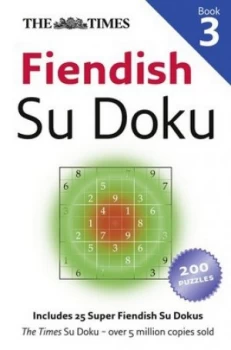 Image of The Times Fiendish Su Doku Book 3 by The Times Mind Games Paperback