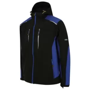 Image of Goodyear Softshell Hooded Jacket Mens - Blue