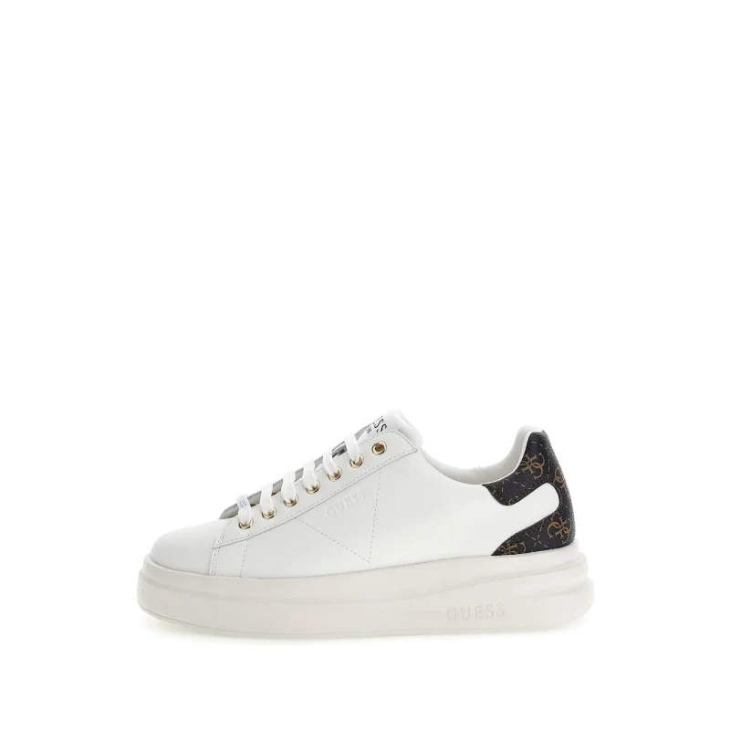 Image of Guess Womens Sneakers Guess Elbina Beige Female 36