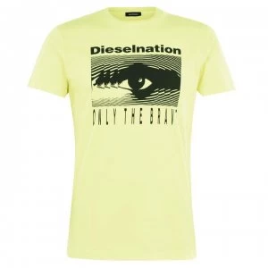 image of Diesel Nation Diego T Shirt - 23F Yellow