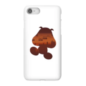 Image of Nintendo Super Mario Goomba Silhouette Phone Case - iPhone 8 - Snap Case - Gloss