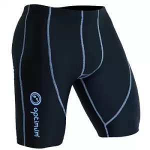 image of Optimum Mens Thinskins Base Layer Shorts (L) (Black/White)