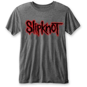 Image of Slipknot - Logo Unisex Large T-Shirt - Grey