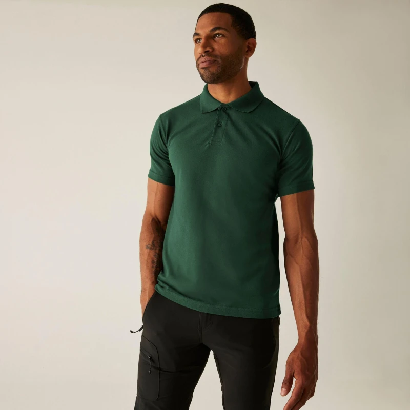 Image of Regatta Mens Pro 50/50 Pique Polo Bottle Green male M