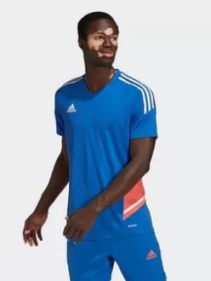 Image of adidas Condivo 22 Predator Jersey, Blue Size M Men