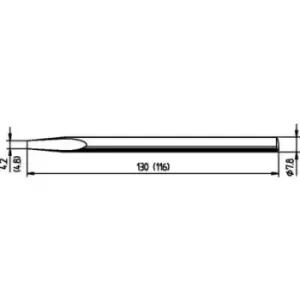 image of Ersa 082KD Soldering tip Chisel-shaped, ERSADUR Tip size 4.8mm Content