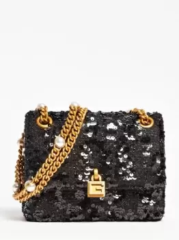 image of Guess Virtual Sequin Mini Crossbody Bag