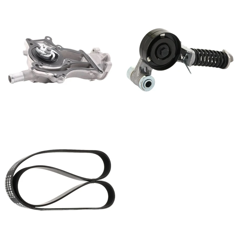 Image of RIDEX 4172P0116 Water Pump + V-Ribbed Belt Kit Water Pump + V-Ribbed Belt Kit (4172)