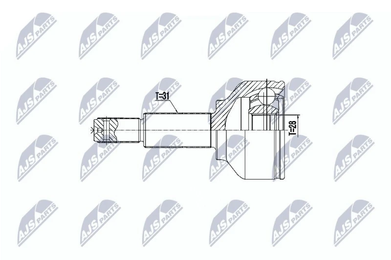 Image of NTY CV joint kit NTY NPZ-FR-052