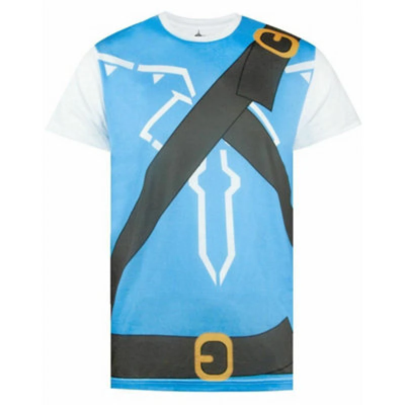 Image of Nintendo Short Sleeved T-Shirt Blue male