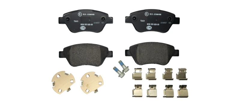 Image of HELLA Brake pad set HELLA 8DB 355 025-301