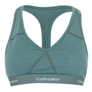 image of Icebreaker Sprite Racerback Bra - Green