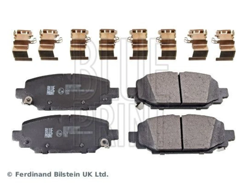 Image of Blue PRINT Brake pad set Blue PRINT ADA104284