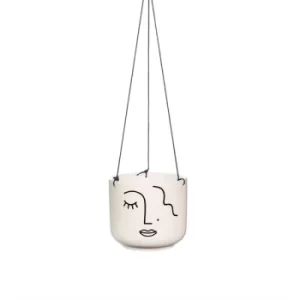 image of Abstract Face Hanging Planter