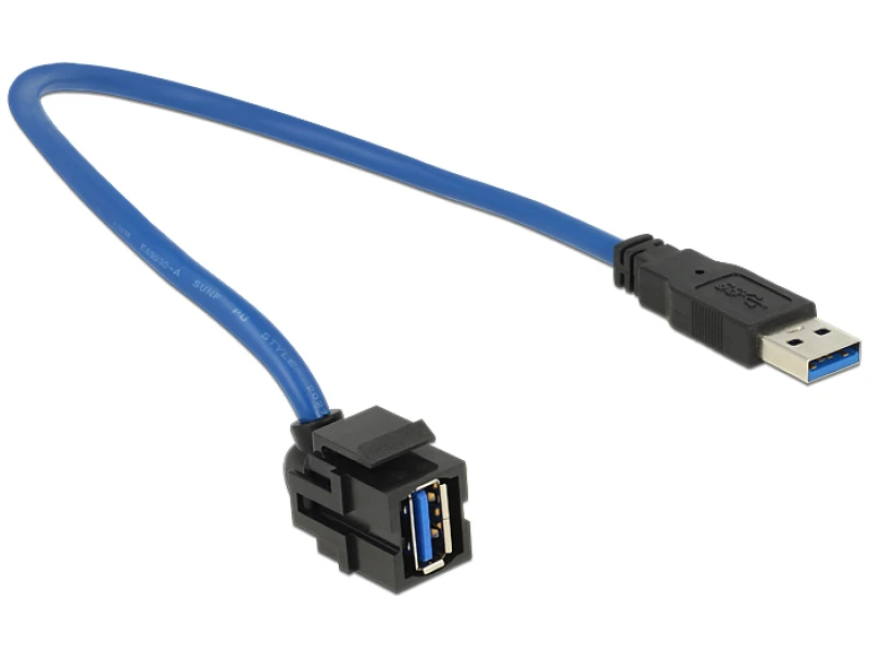 Image of DeLOCK 86375 USB cable USB 3.2 Gen 1 (3.1 Gen 1) 0.5 m USB A Blue