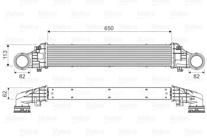 Image of Intercooler VALEO 818587