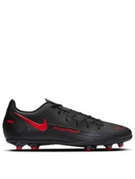 Nike Mens Phantom Gt Club Firm Ground Football Boot, Black/Grey, Size 8, Men