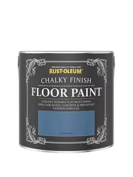 image of Rust-Oleum Chalky Floor Paint Cornflower Blue 2.5L