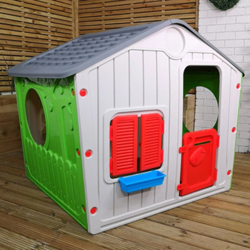 Image of Samuel Alexander 1.15m Kids Indoor Outdoor Plastic Wendy House Galilee Village Playhouse White