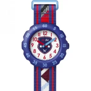 Image of Childrens Flik Flak Tartan Style Watch