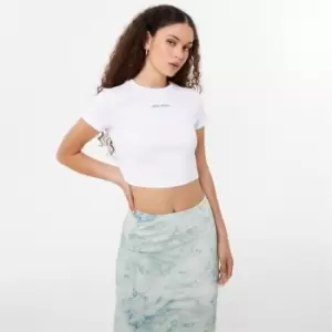 Image of Jack Wills Cropped Baby Tee - Multi
