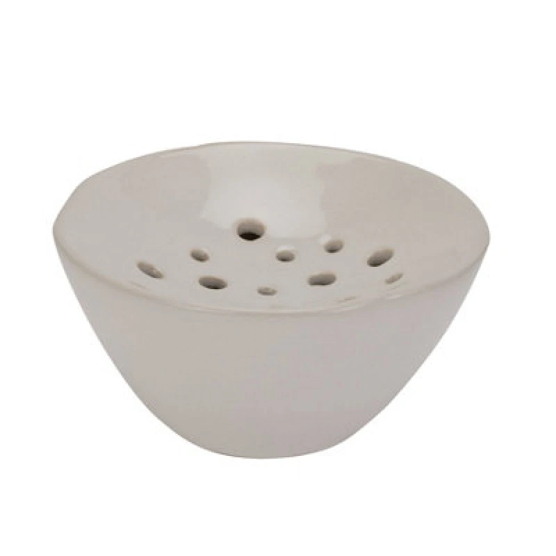 Image of Off White Ceramic Flower Frog