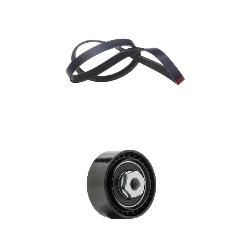 Image of RIDEX 542R0677 V-ribbed belt set Check alternator freewheel clutch & replace if necessary V-Ribbed Belt Set (542)