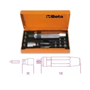 image of Beta Tools 1295/C14 16pc Impact Screwdriver + 14 Insert Bits + Socket Holder Set