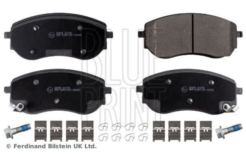 Image of Blue PRINT Brake pad set Blue PRINT ADU174253