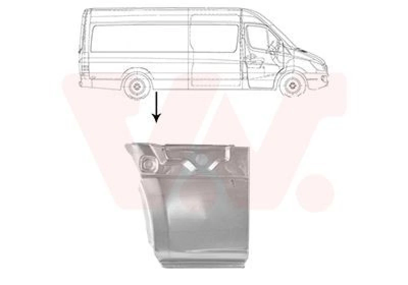 Image of VAN WEZEL Side panel VAN WEZEL 2973142