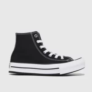 Converse Black Eva Lift Hi Girls Junior Trainers