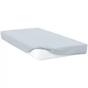 Image of Belledorm 400 Thread Count Egyptian Cotton Extra Deep Fitted Sheet (Kingsize) (Duck Egg Blue) - Duck Egg Blue