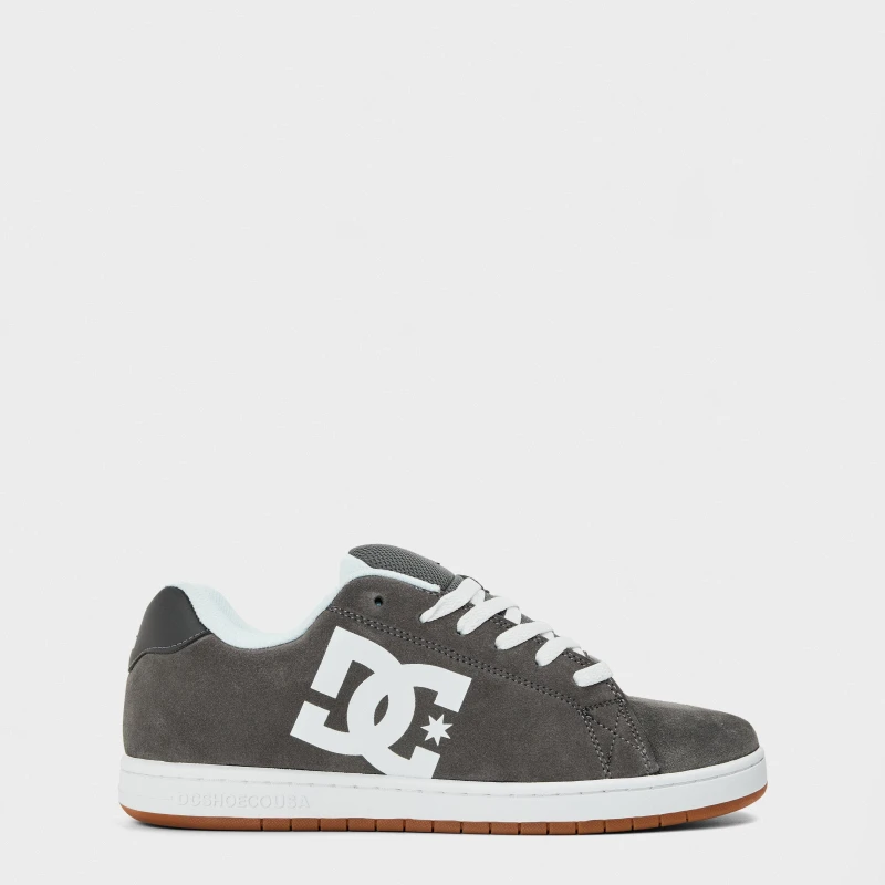 Image of DC Mens Gaveler Low Skate Shoes Grey/White male 8 (42)
