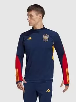 Image of adidas Spain 22/23 On Pitch Training Top, Navy, Size 2XL, Men