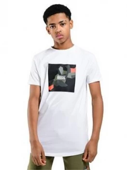 Image of Boys, Rascal Colour Pop Camo Box T-Shirt - White Size M 11-12 Years
