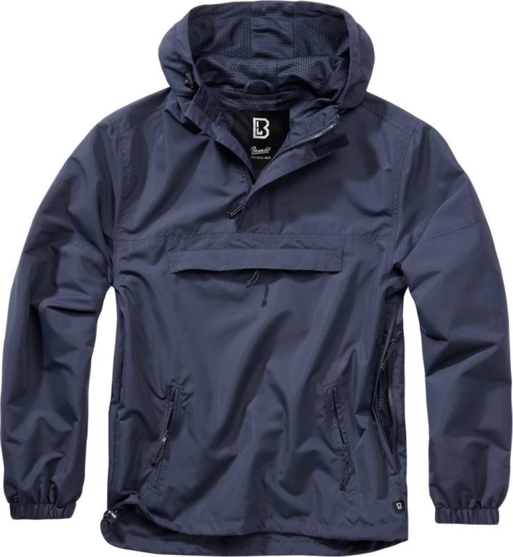 Image of Brandit Summer Windbreaker Hoodie, blue, Size 2XL for Men